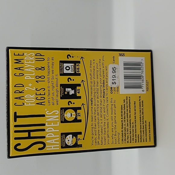 Sh!t Happens Card Game - Black - Picture 2 of 5